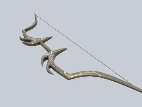 Fantasy bow 3D Model