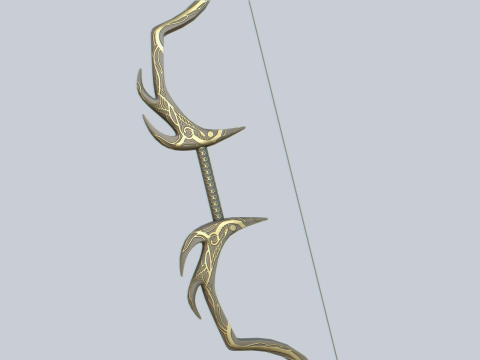 Fantasy bow 3D Model