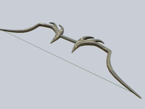 Fantasy bow 3D Model