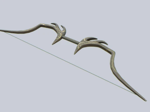 Busur fantasi Model 3D