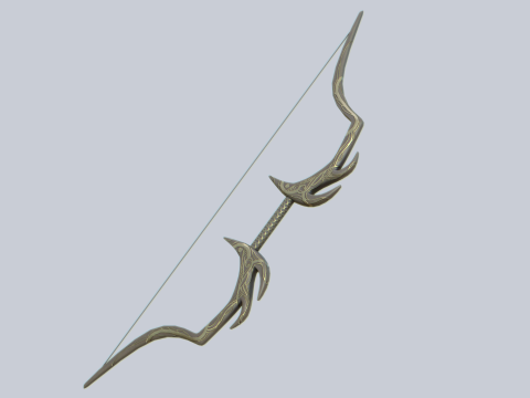 Fantasy bow 3D Model