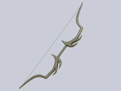 Busur fantasi Model 3D