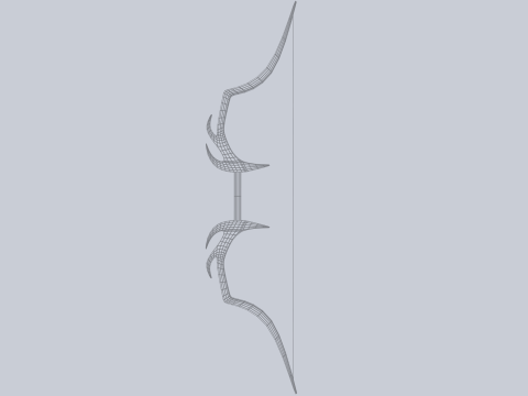 Fantasy bow 3D Model