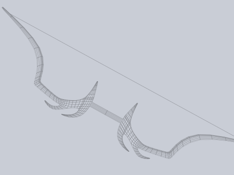 Fantasy bow 3D Model
