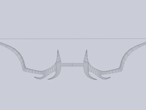 Busur fantasi Model 3D
