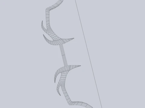 Busur fantasi Model 3D