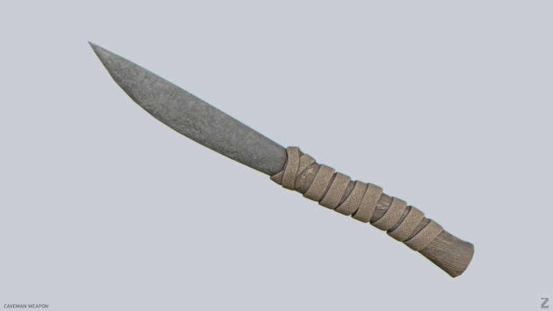 Caveman weapon 3D मॉडल .c4d .max .obj .3ds .fbx .stl .blend 