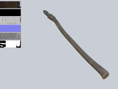 Caveman weapon Model 3D
