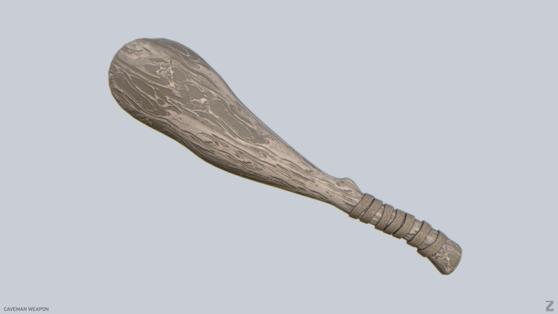 Caveman weapon Modelo 3D .c4d .max .obj .3ds .fbx .stl .blend 