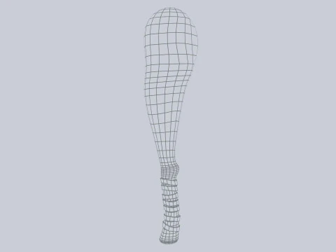 穴居人武器 3D 模型