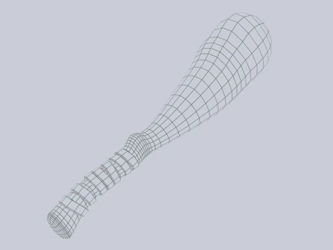 穴居人武器 3D 模型