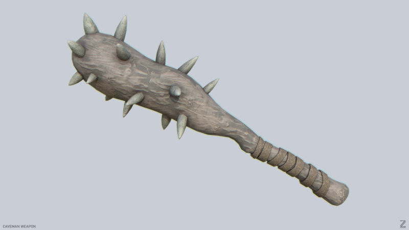 Caveman weapon Modelo 3D .c4d .max .obj .3ds .fbx .stl .blend 