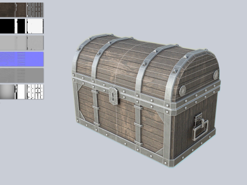 Treasure chest 3D Модель