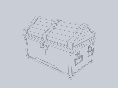 Treasure chest 3Dモデル