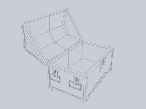 Treasure chest 3Dモデル