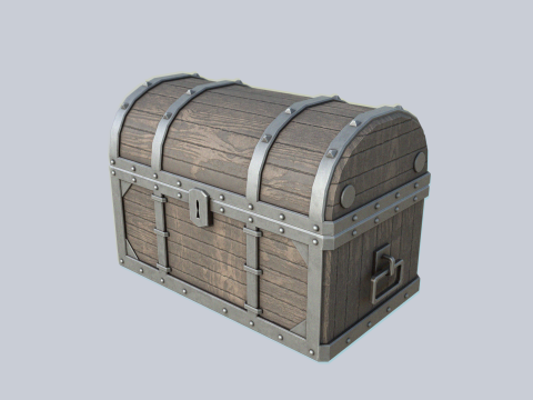 Treasure chest collection 3D Model