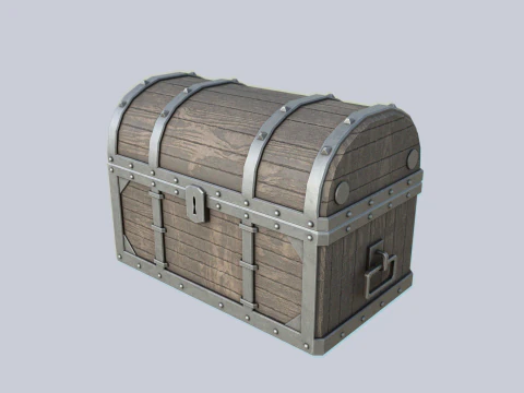Treasure chest collection 3D Model