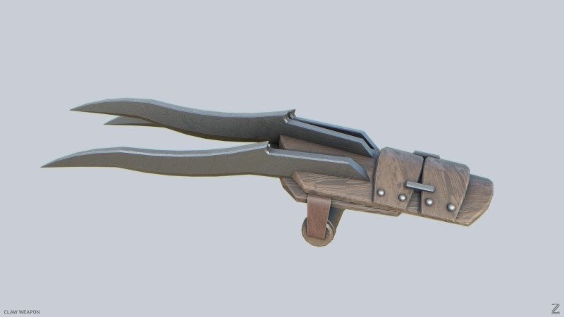 Claw weapon 3D 모델 .c4d .max .obj .3ds .fbx .stl .blend 