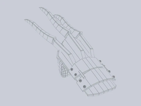 Pen&ccedil;e silahı 3D Model