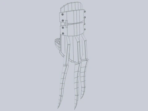 Pen&ccedil;e silahı 3D Model