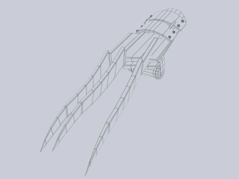 Pen&ccedil;e silahı 3D Model