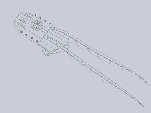 Claw weapon 3D Model