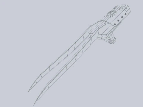 Claw weapon 3D Model