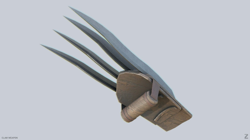 Claw weapon Modèle 3D .c4d .max .obj .3ds .fbx .stl .blend 