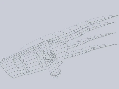 利爪武器 3D 模型