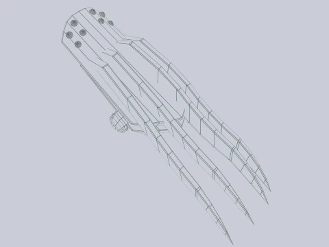 利爪武器 3D 模型