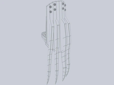 利爪武器 3D 模型