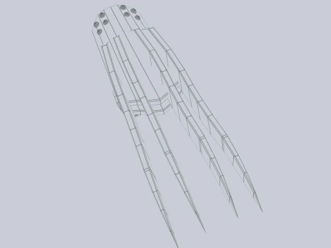 利爪武器 3D 模型