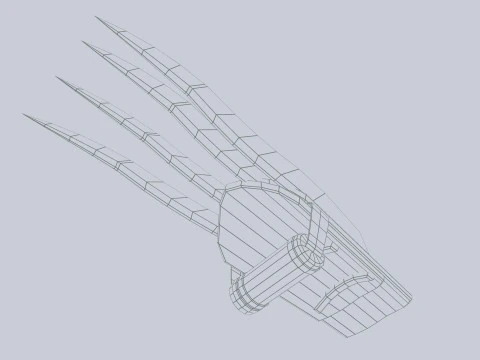 利爪武器 3D 模型