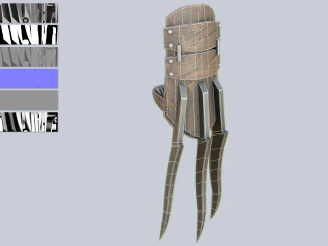 Claw weapon collection 3D Model