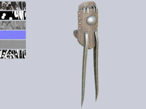 Claw weapon collection 3D Model