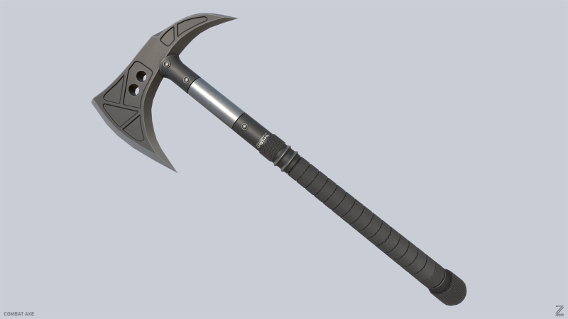 Combat axe Modelo 3D .c4d .max .obj .3ds .fbx .stl .blend 