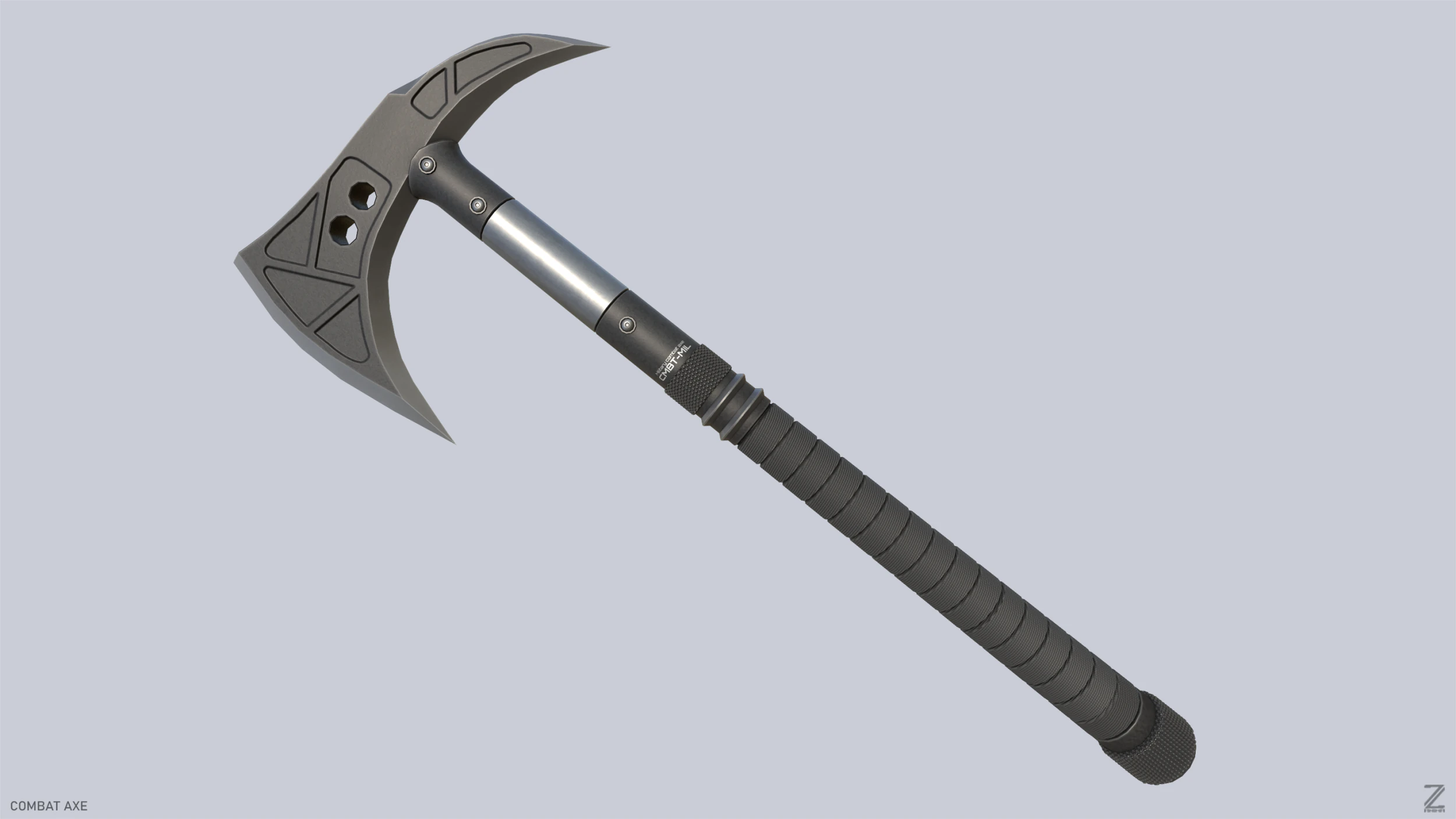 Combat axe 3D Model .c4d .max .obj .3ds .fbx .stl .blend 
