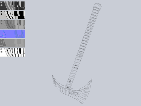 Combat axe Modelo 3D