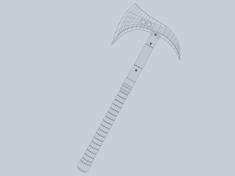 Combat axe Modelo 3D