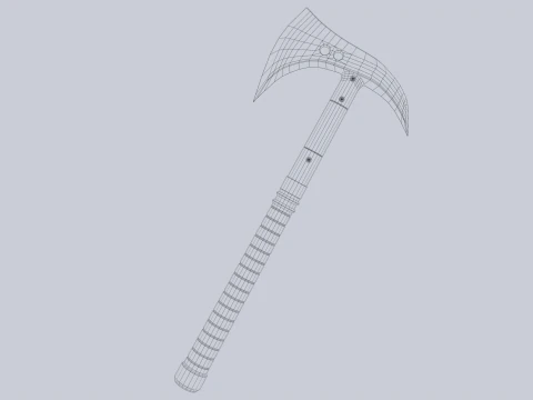 Combat axe 3D Model