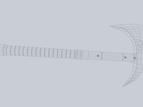 Combat axe Modelo 3D