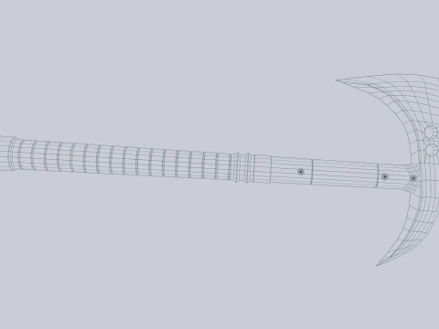 Combat axe 3D Model
