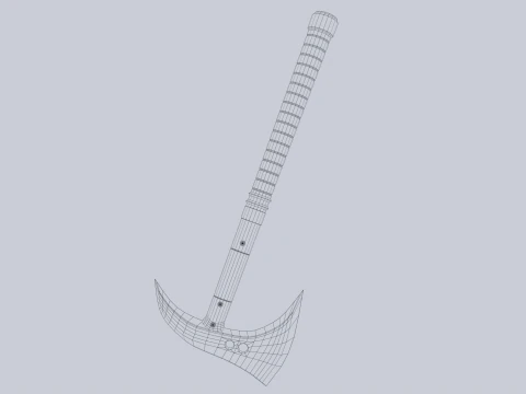 Combat axe 3D Model