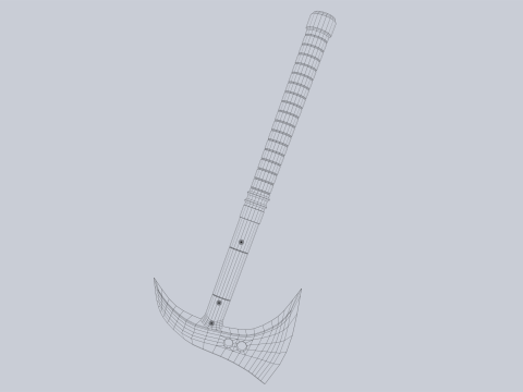Combat axe Modelo 3D