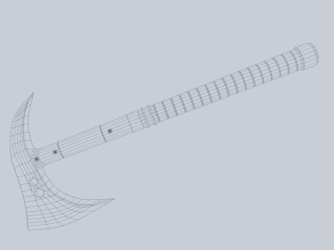 Combat axe Modelo 3D