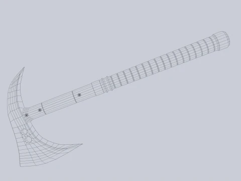 Combat axe 3D Model