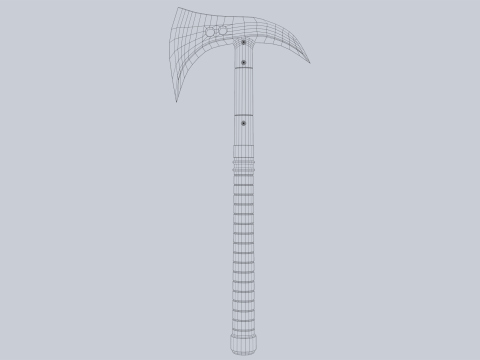 Combat axe Modelo 3D