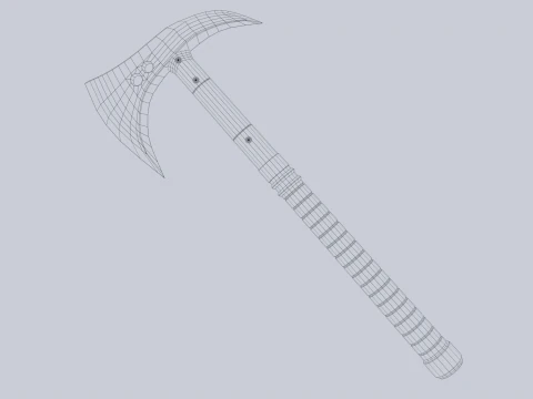 Combat axe 3D Model