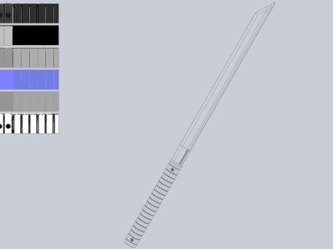 Combat blade Modello 3D