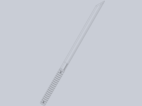 Combat blade Modello 3D